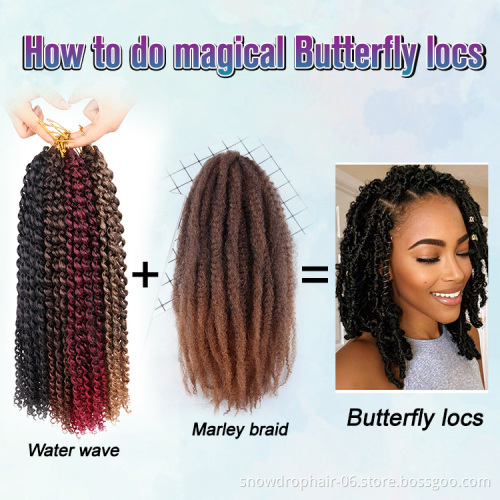 18 22 Inch Crochet Hair Water Wave Passion Twists  High Quality Jumbo Passion Twists  South Africa Hair Deep Wave